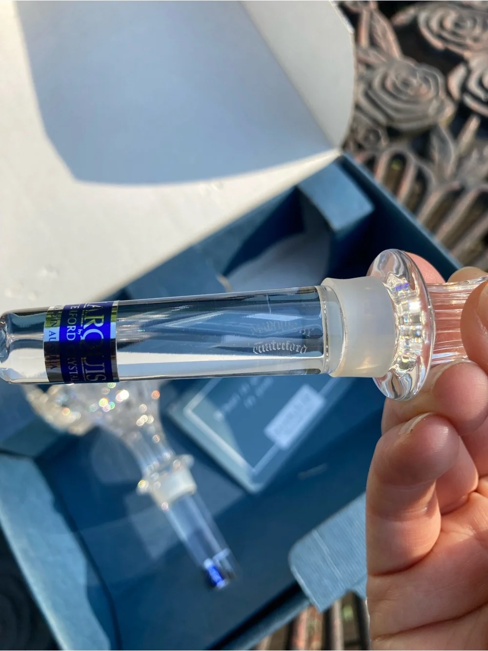 NWT 2 Marquis Waterford Brookside Cut Crystal Wine Bottle Stoppers NIB
